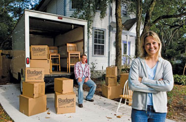 Budget Truck Rental, moving boxes and moving supplies